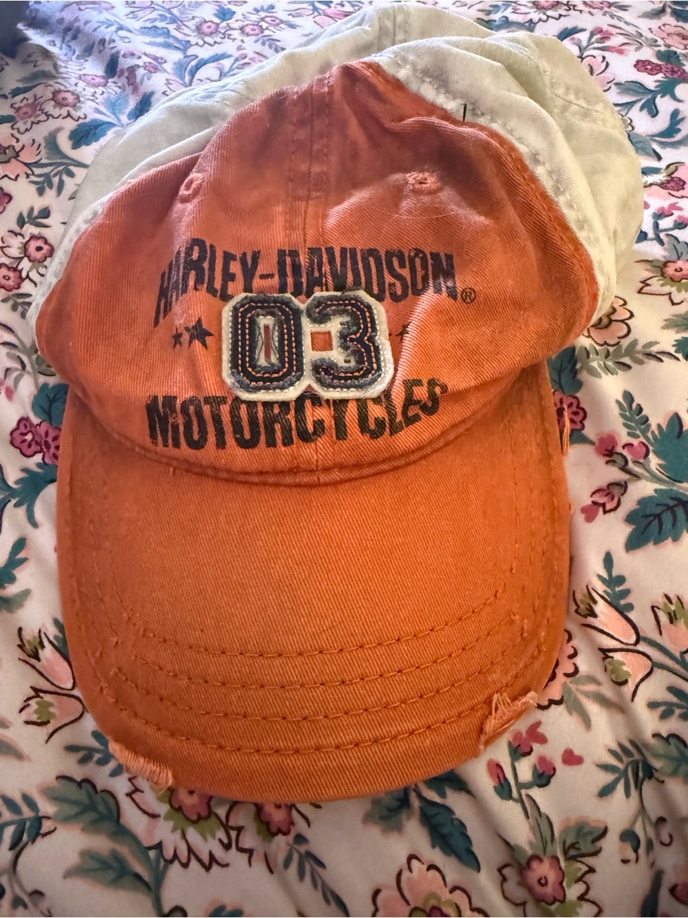 Harley-Davidson Kids Orange & Cream '03 Motorcycles Cap